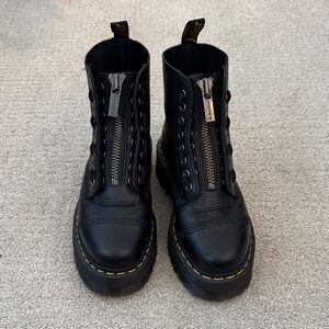 Dr. Martens Sinclair Black Leather Combat Boots